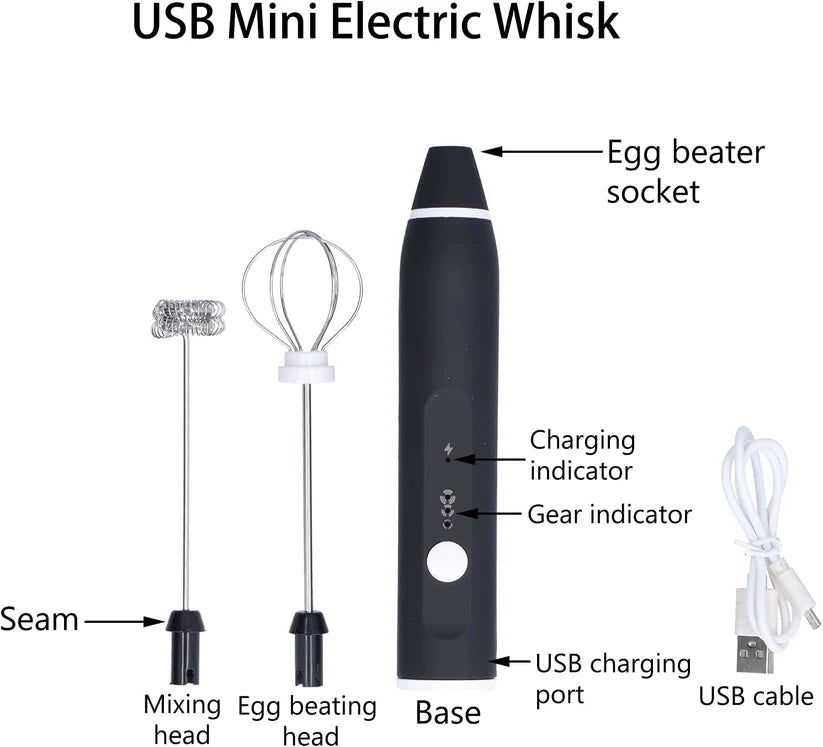 Electric Rechargeable Frother for Coffee