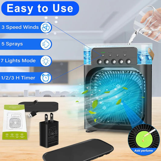Mist cooler for kitchen office shop