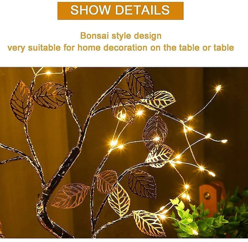 LED Bonsai Tree Light with Touch Switch