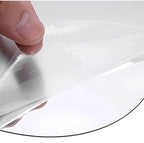 Oval Adhesive Wall Mirror Sticker – 30x20 cm Acrylic, Unbreakable
