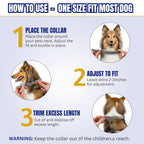 Adjustable Waterproof Flea & Tick Collar for Dogs – 8-Month Protection with Natural, Safe Ingredients | Adjustable, Safe, and Water-Resistant Dog Collar for All Breeds